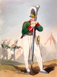 Russischer Soldat, Illustration aus 